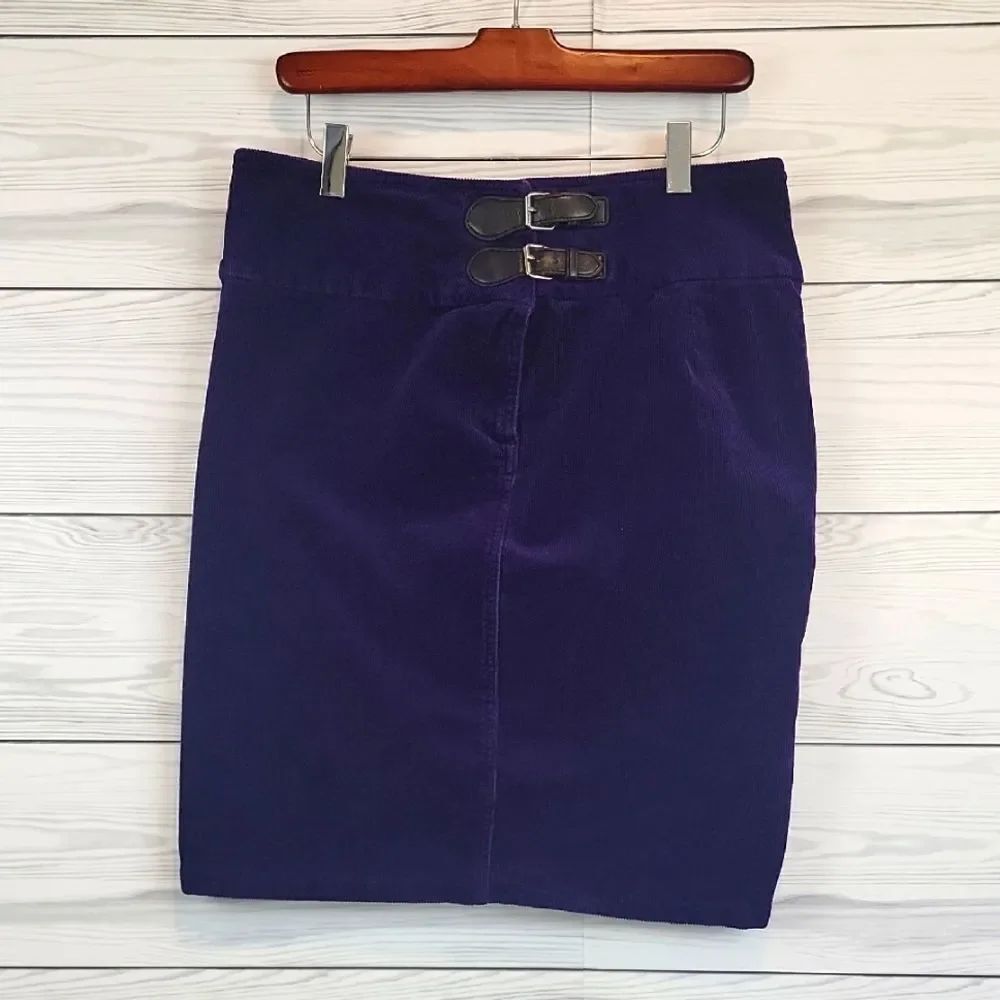 American Living Corduroy Mini Skirt - Dark Purple Womens Size 6